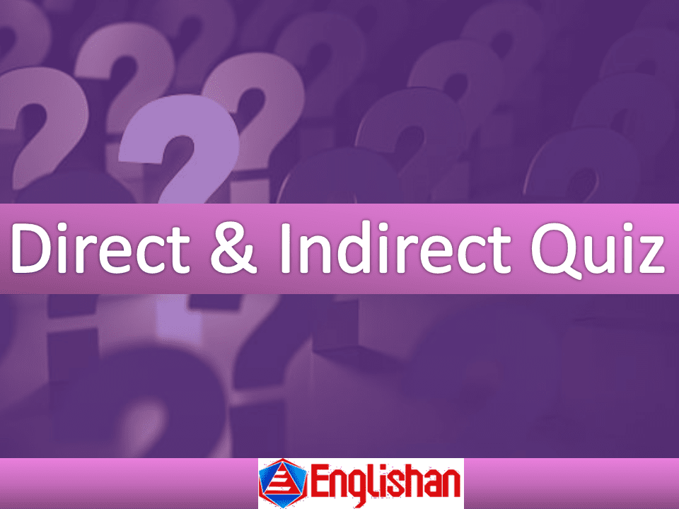 Choose the Correct Direct Narration | Exercise with Solution |Englishan