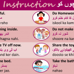 instruction to kids sentences