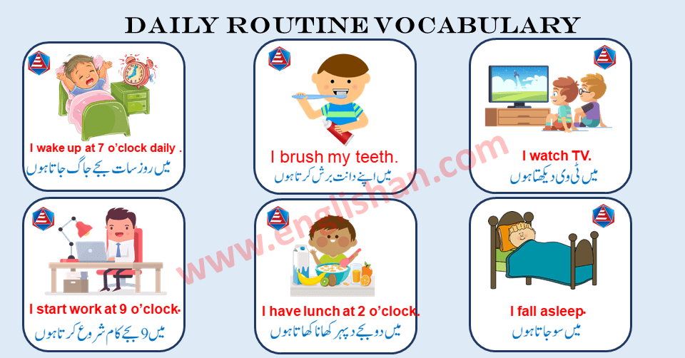 Daily Routine Vocabulary