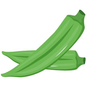 Okra-Learn Vegetables Names