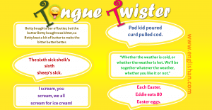 50 Tongue Twisters In English for English Speaking