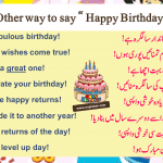 50 Other way to say “ Happy Birthday’’