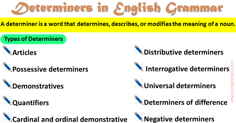 Determiners in English Grammar