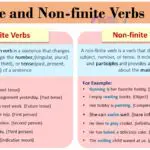 Finite and Nonfinite Verbs with Examples in English Grammar