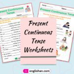 2 Present Continuous Tense Worksheets with Answers