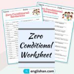 2 Zero Conditional Worksheets