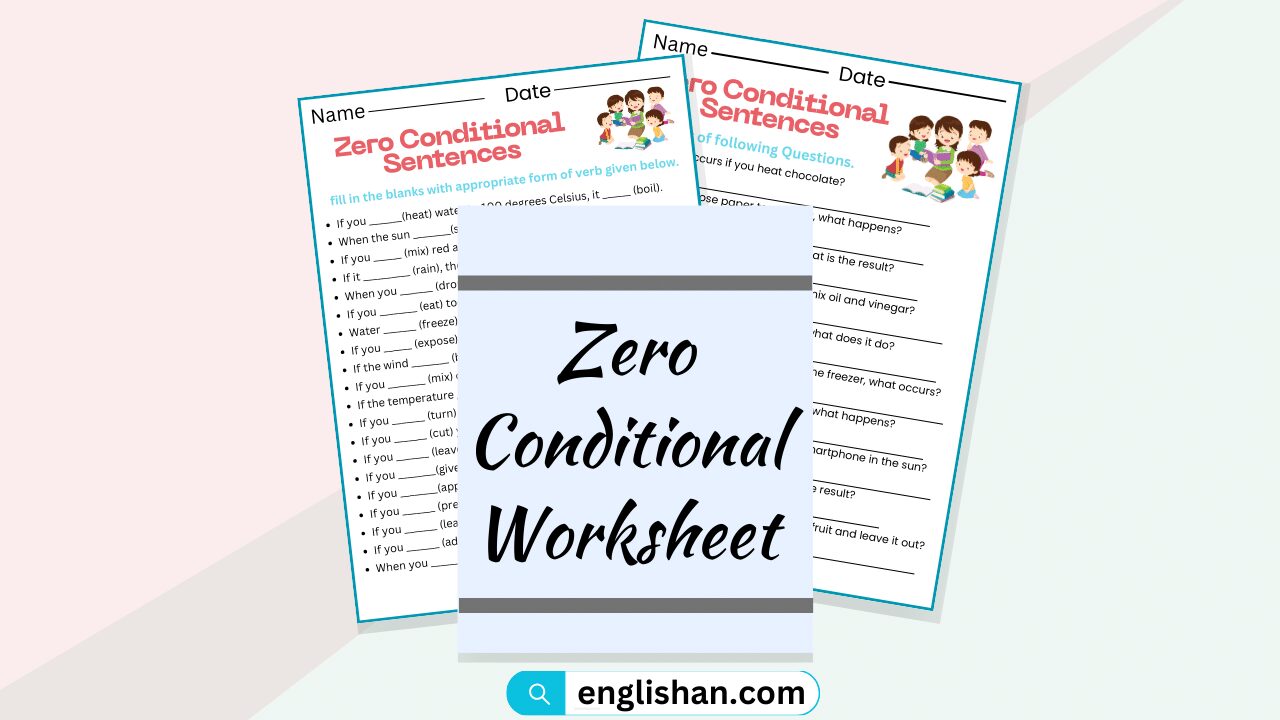 Zero Conditional Worksheets and Exercises