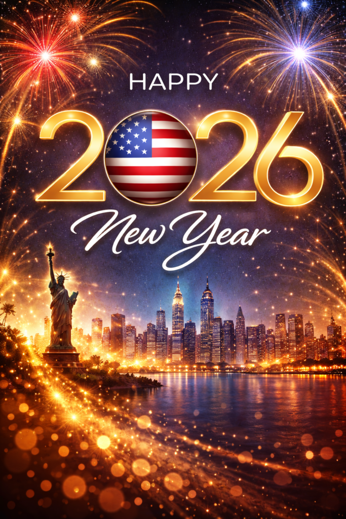 Happy New Year 2026 for United States