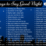 100 Ways To Say Good Night