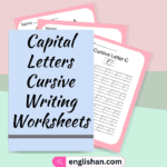 A-Z Capital Letters Cursive Writing Worksheets. Cursive Handwriting Practice.