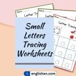 Small Letters Tracing Worksheets A-Z with PDF.