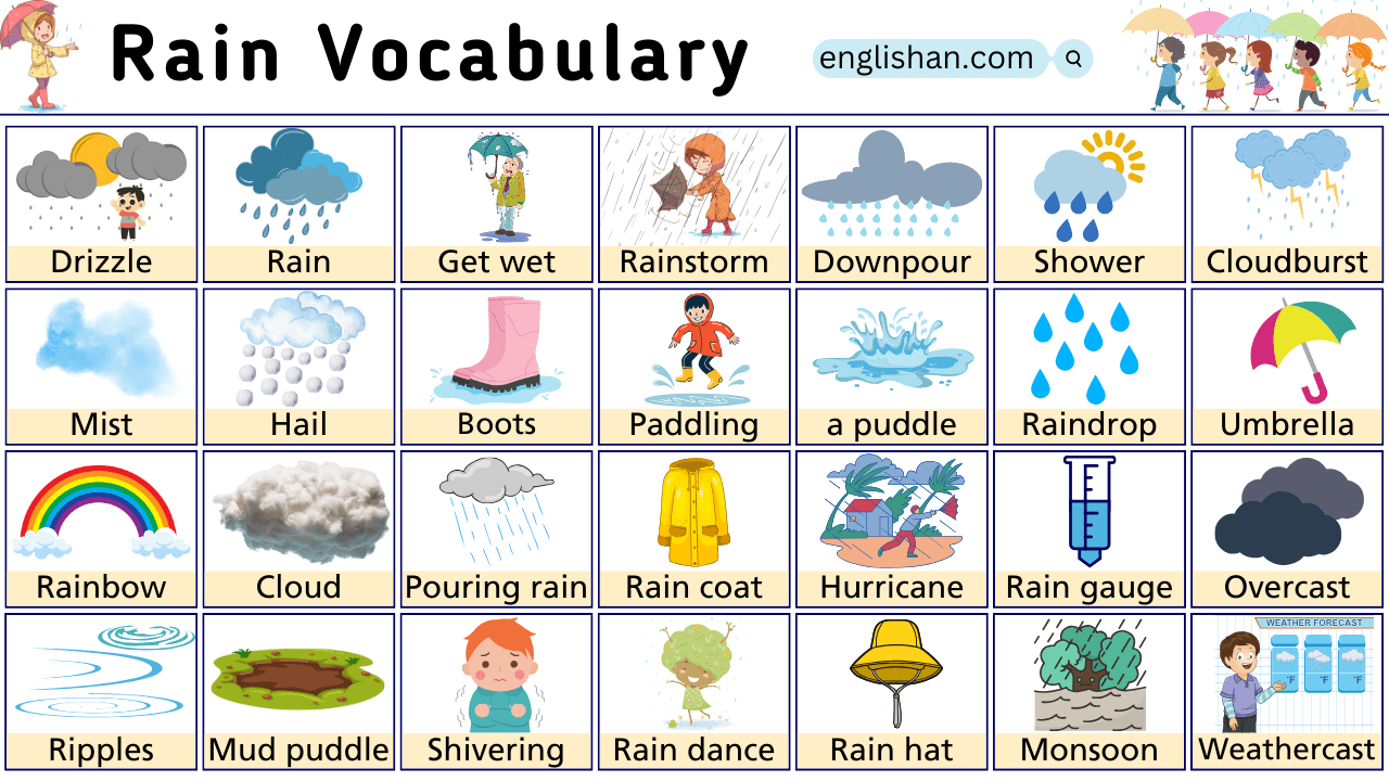 Rain Vocabulary