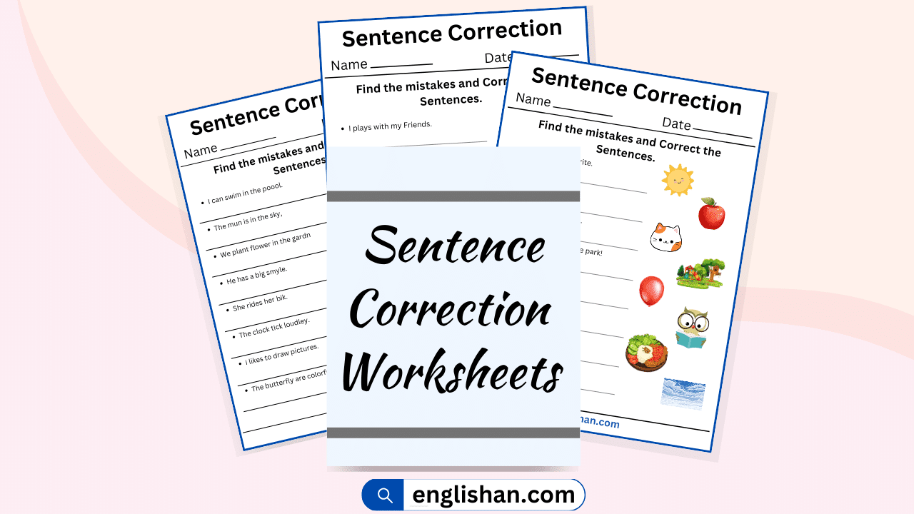 Sentence Correction Worksheets