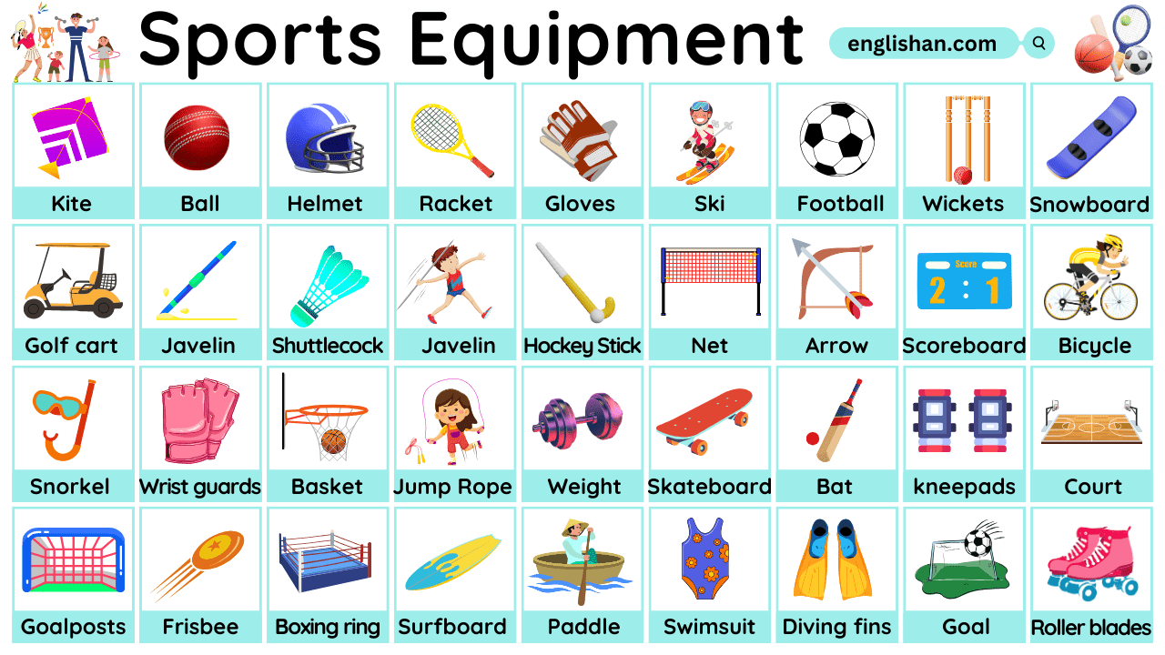 Sports Equipment Vocabulary