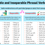 Separable and Inseparable Phrasal Verbs
