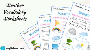 Weather Vocabulary Worksheets and Exercises