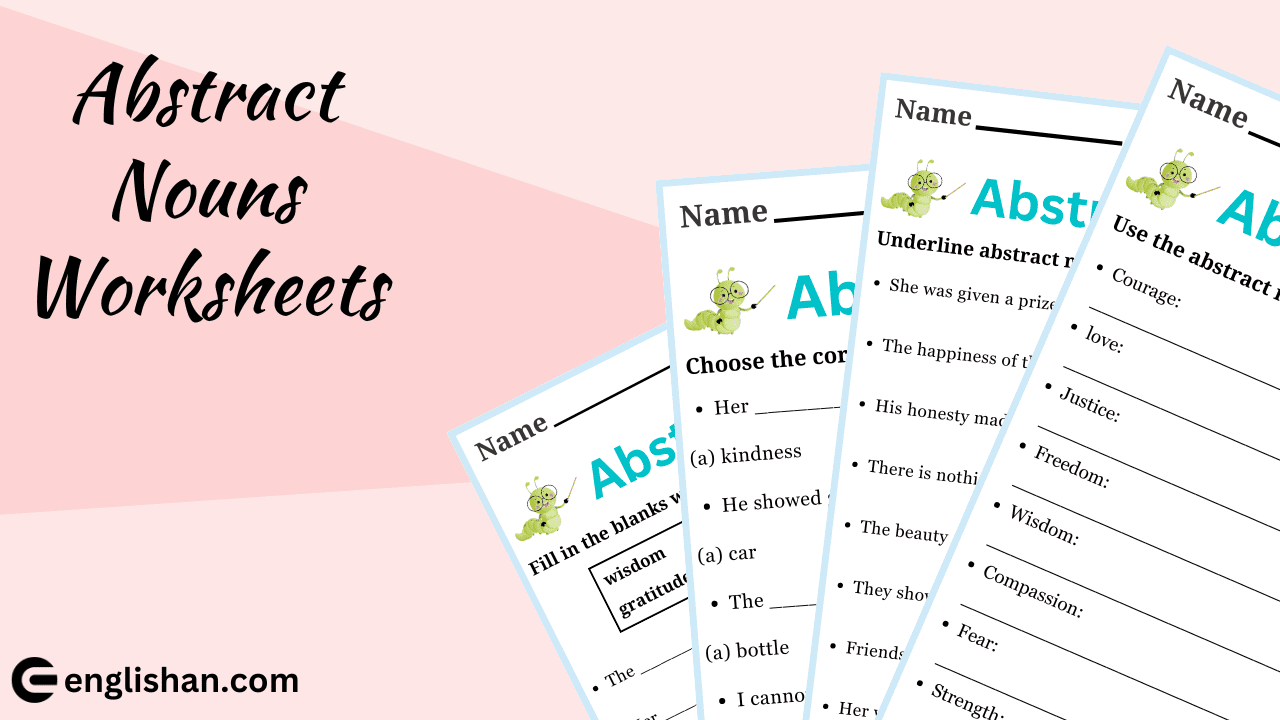 Abstract Nouns Worksheets with Answers