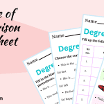 Degree of Comparison Worksheet with Answers in English