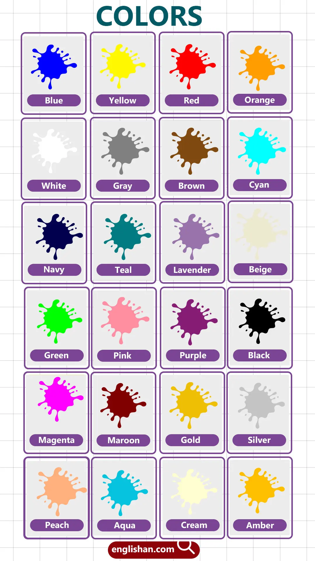 List of Colors for Kids