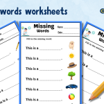 7 Printable Missing Words Worksheets with Answers