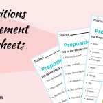 Prepositions of Movement Worksheets with Answers in English