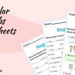 Regular Verbs Worksheets with Answers in English