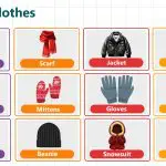 12 Winter Clothes Names with Pictures for Kids