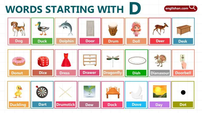 Words Starting with Letter D