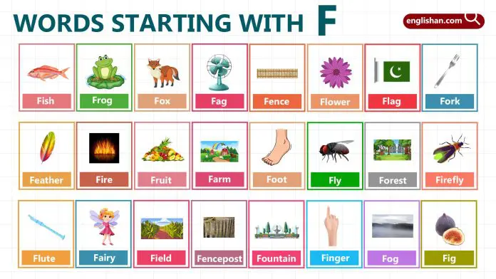 Words Starting with Letter F