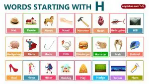 Words That Start with H – 600+ H Words List in English
