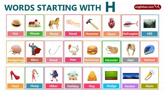 Words Starting with Letter H