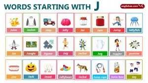 Words Starting with Letter J