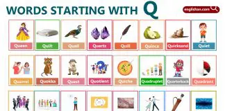 Words Starting with Letter Q