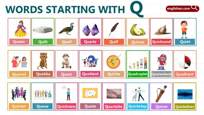 Words Starting with Letter Q