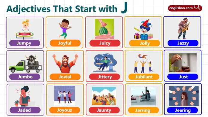 Adjectives starting with J