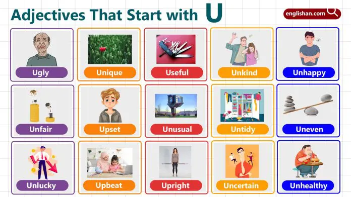 Adjectives starting with U