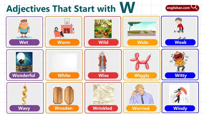 Adjectives starting with W