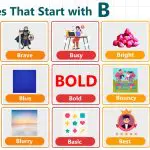 List of adjectives that start with B with meanings and examples for students and ESL learners.