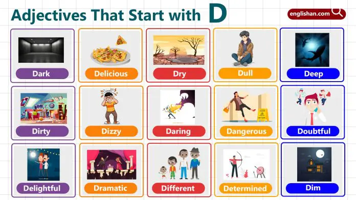 Adjectives with Letter D