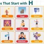 Adjectives that start with H such as happy, humble, and heroic used to describe people, feelings, and actions in English.