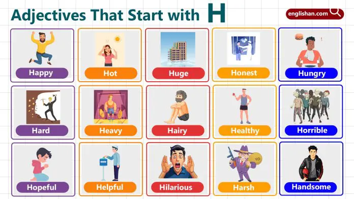 Adjectives with Letter H