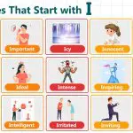 Adjectives that start with I like intelligent, imaginative, and inspiring used to describe people and actions in English.