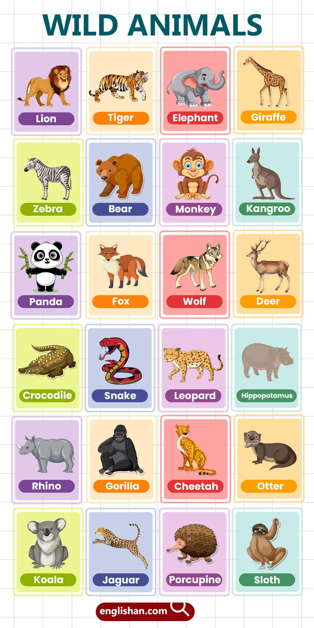 List of Wild Animals