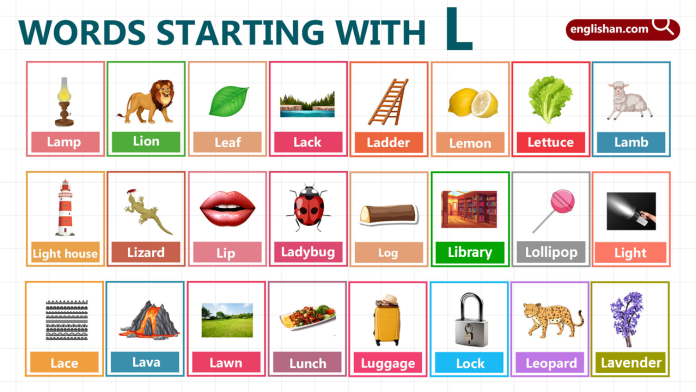 Words Starting with Letter L