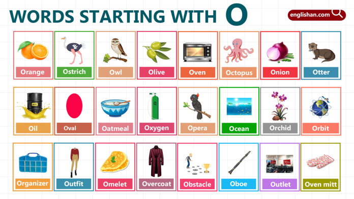 Words Starting with Letter O