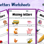 Missing Letters Worksheets