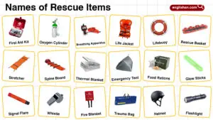 Names of Rescue Items