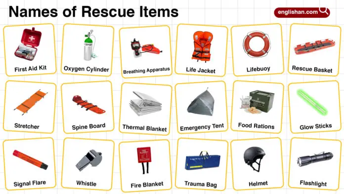 Names of Rescue Items