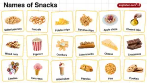 Names of Snacks with Pictures