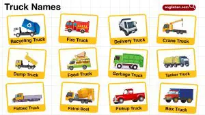 Names of Truck for Kids